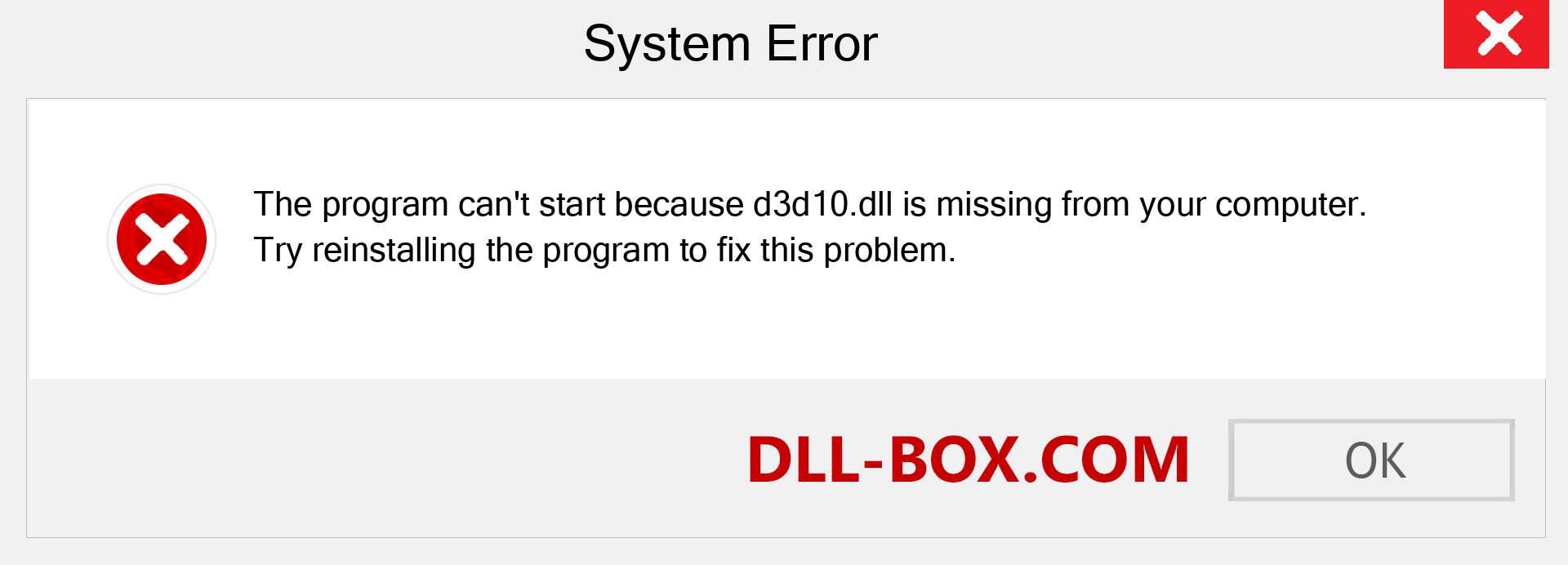  d3d10.dll file is missing?. Download for Windows 7, 8, 10 - Fix  d3d10 dll Missing Error on Windows, photos, images